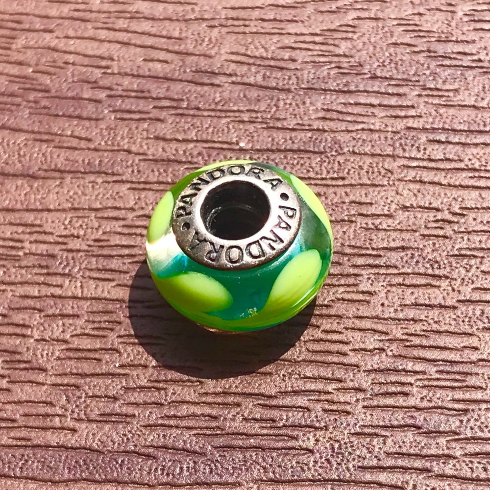 Authentic Pandora green bead